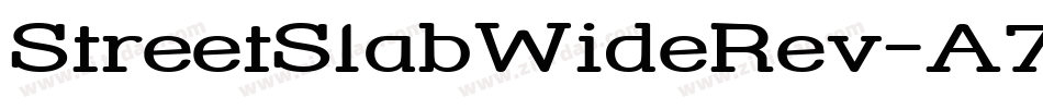 StreetSlabWideRev-A72字体转换