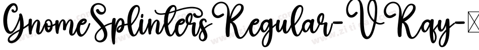 GnomeSplintersRegular-VRqy字体转换