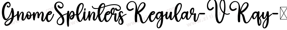 GnomeSplintersRegular-VRqy字体转换