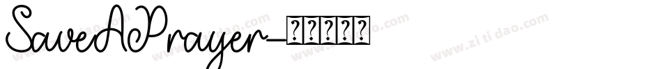 SaveAPrayer字体转换