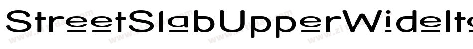 StreetSlabUpperWideItalic-yg2字体转换