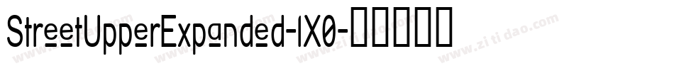 StreetUpperExpanded-lX0字体转换