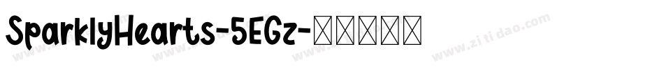 SparklyHearts-5EGz字体转换 SparklyHearts-5EGz字体转换