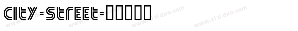 City-Street字体转换