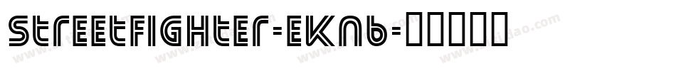 StreetFighter-eKn6字体转换