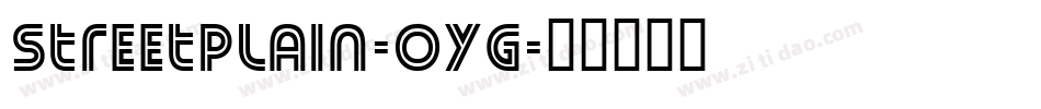 StreetPlain-0YG字体转换
