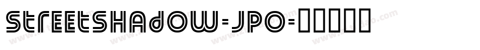 StreetShadow-jP0字体转换