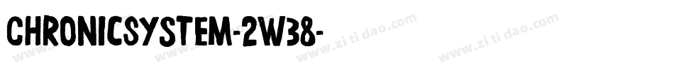 ChronicSystem-2w38字体转换