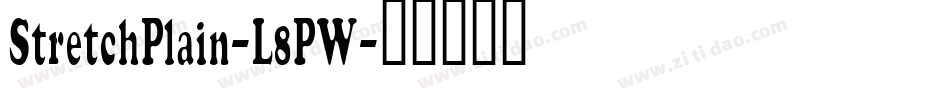 StretchPlain-L8PW字体转换