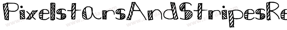 PixelstarsAndStripesRegular-jWOO字体转换