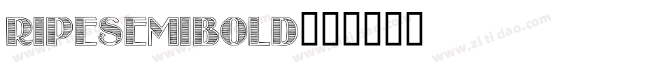 ripesemibold字体转换