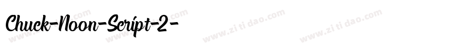 Chuck-Noon-Script-2字体转换