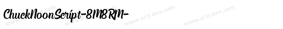 ChuckNoonScript-8M8RM字体转换