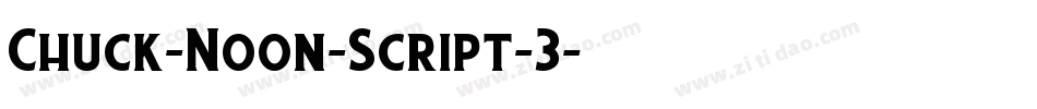 Chuck-Noon-Script-3字体转换