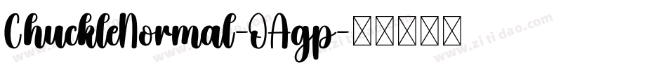 ChuckleNormal-OAgp字体转换