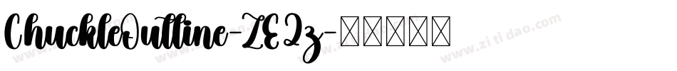 ChuckleOutline-ZE2z字体转换