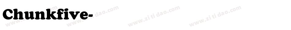 Chunkfive字体转换