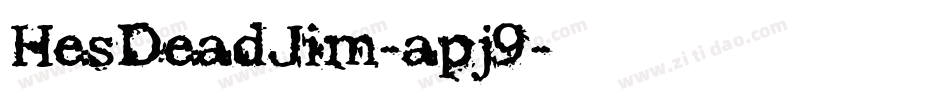 HesDeadJim-apj9字体转换