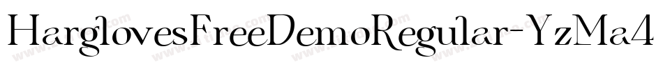 HarglovesFreeDemoRegular-YzMa4字体转换