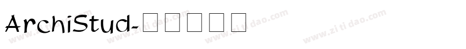 ArchiStud字体转换