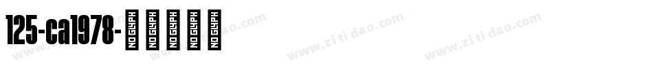 125-ca1978字体转换