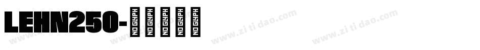 LEHN250字体转换