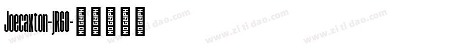 Joecaxton-jR60字体转换