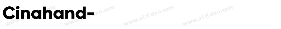 Cinahand字体转换