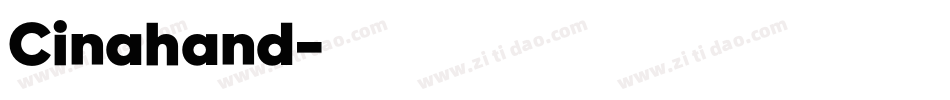Cinahand字体转换