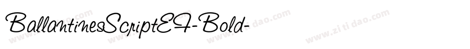 BallantinesScriptEF-Bold字体转换