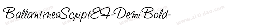 BallantinesScriptEF-DemiBold字体转换