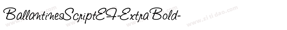 BallantinesScriptEF-ExtraBold字体转换