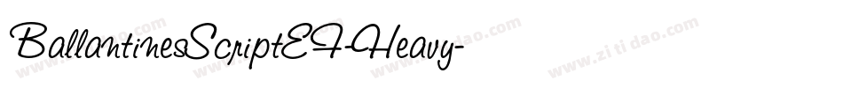 BallantinesScriptEF-Heavy字体转换