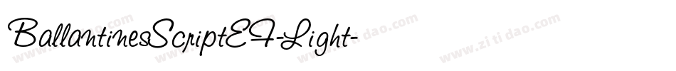 BallantinesScriptEF-Light字体转换