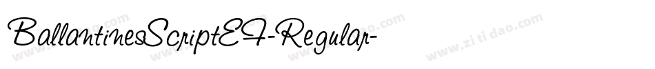 BallantinesScriptEF-Regular字体转换