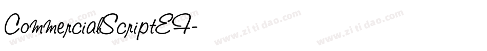 CommercialScriptEF字体转换