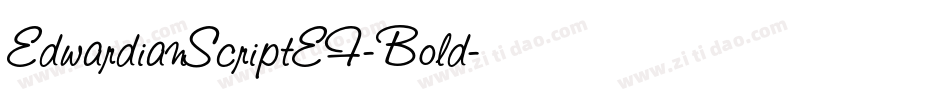 EdwardianScriptEF-Bold字体转换
