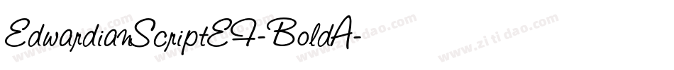 EdwardianScriptEF-BoldA字体转换