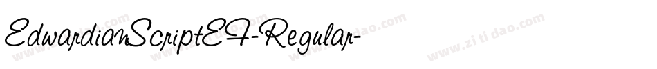 EdwardianScriptEF-Regular字体转换
