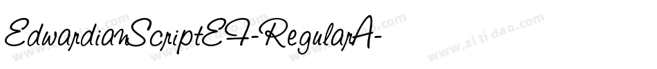 EdwardianScriptEF-RegularA字体转换