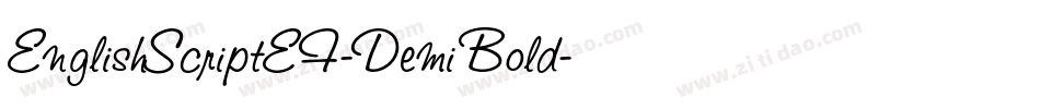EnglishScriptEF-DemiBold字体转换