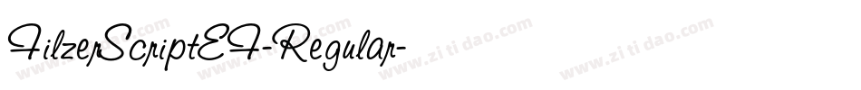 FilzerScriptEF-Regular字体转换