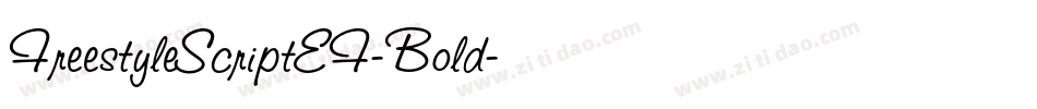 FreestyleScriptEF-Bold字体转换