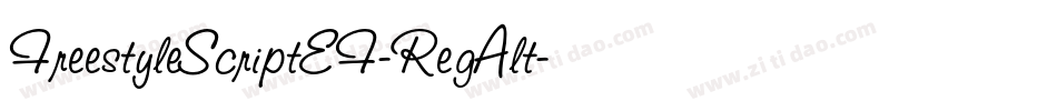 FreestyleScriptEF-RegAlt字体转换