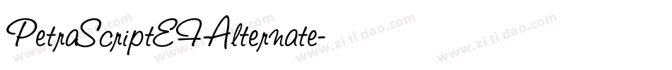 PetraScriptEF-Alternate字体转换