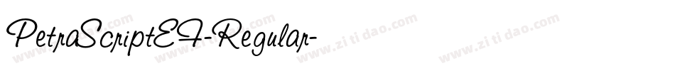 PetraScriptEF-Regular字体转换