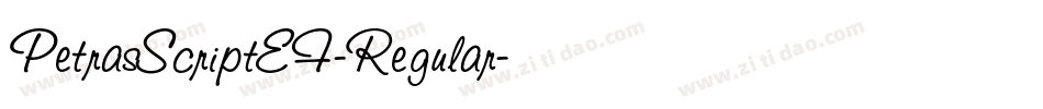 PetrasScriptEF-Regular字体转换