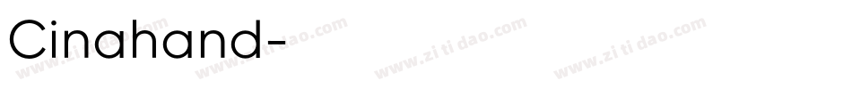 Cinahand字体转换