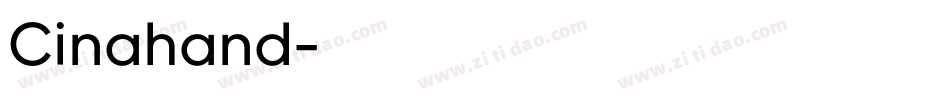 Cinahand字体转换