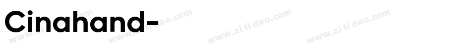 Cinahand字体转换